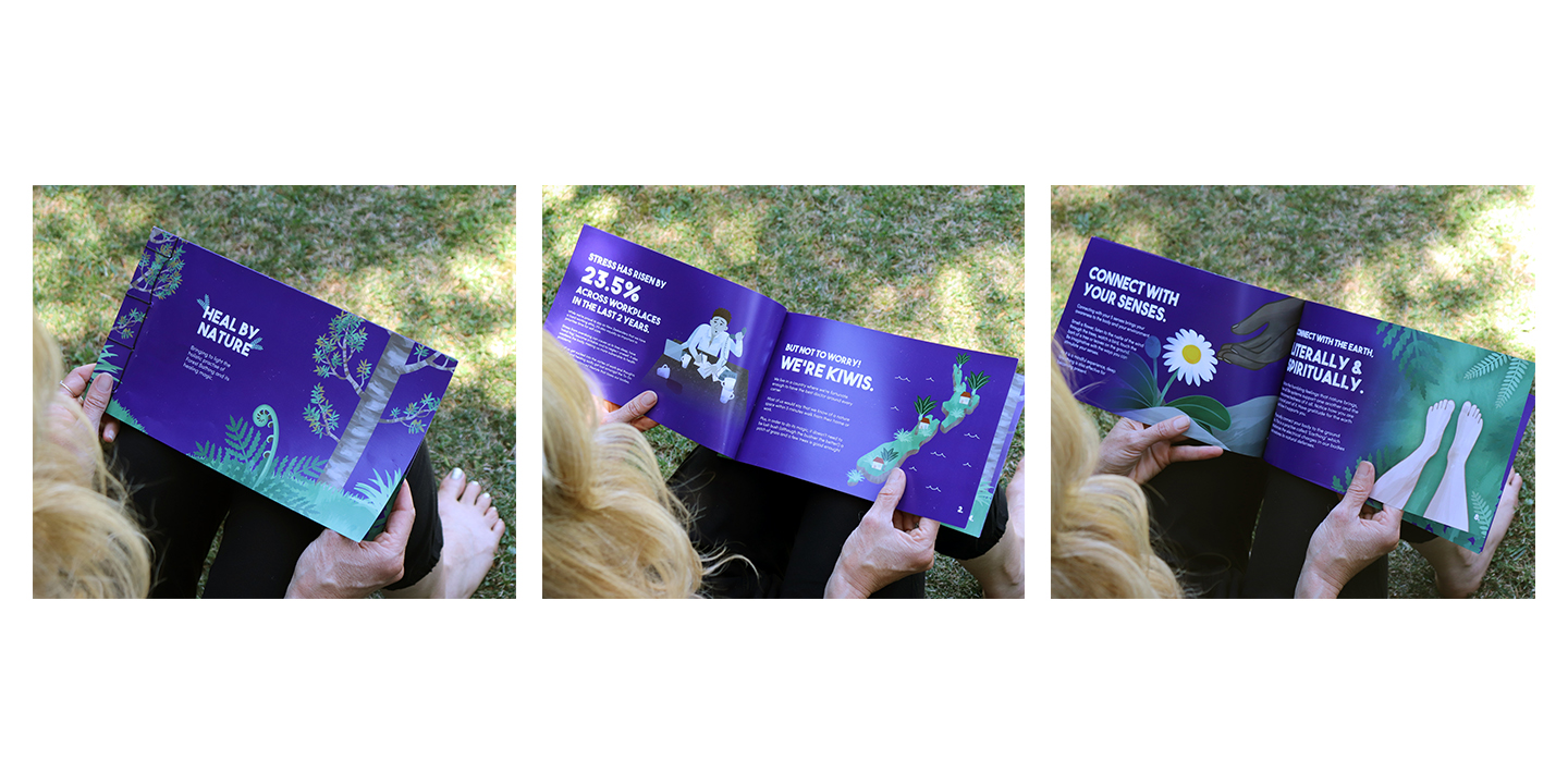 Heal by Nature is a campaign created by Sophie Tse, that promotes 'Forest Bathing' a way to help people reconnect with nature.